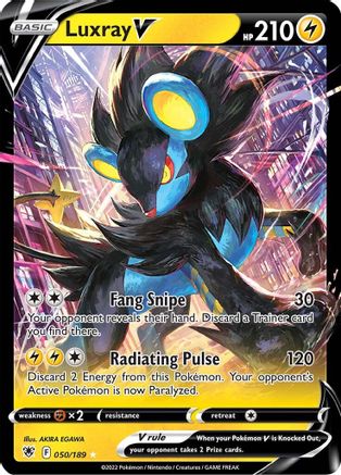 Luxray V (050/189) - SAR  - Ultra Rare - Holofoil