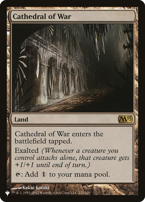 Cathedral of War (LIST-M13-221) - rare