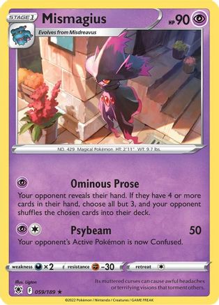 Mismagius (059/189) - SAR  - Rare
