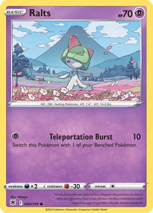 Ralts (060/189) - SAR  - Common - Reverse Holofoil