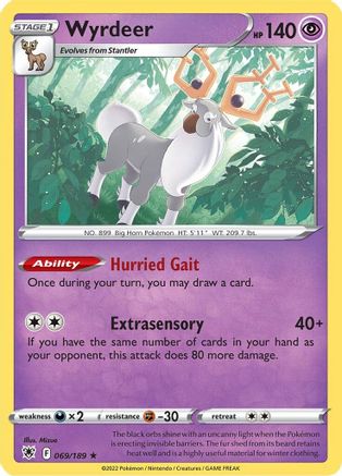 Wyrdeer (069/189) - SAR  - Holo Rare - Holofoil