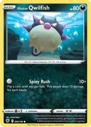 Hisuian Qwilfish (89) (089/189) - SAR  - Common - Reverse Holofoil