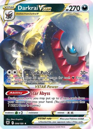 Darkrai VSTAR (099/189) - SAR  - Ultra Rare - Holofoil