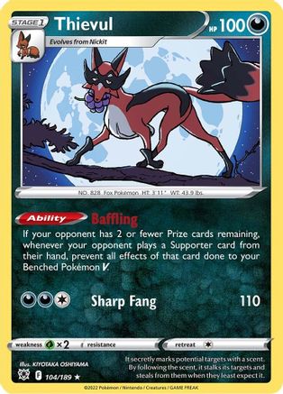 Thievul (104/189) - SAR  - Rare - Reverse Holofoil