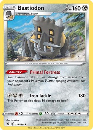 Bastiodon (110/189) - SAR  - Holo Rare - Reverse Holofoil