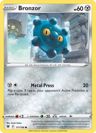 Bronzor (111/189) - SAR  - Common