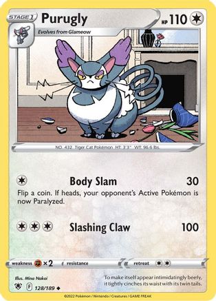Purugly (128/189) - SAR  - Uncommon