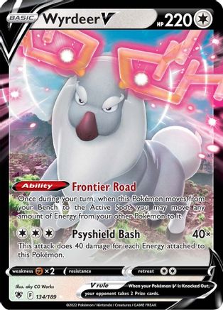 Wyrdeer V (134/189) - SAR  - Ultra Rare - Holofoil
