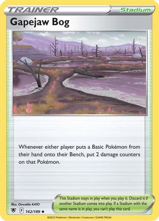 Gapejaw Bog (142/189) - SAR  - Uncommon - Reverse Holofoil