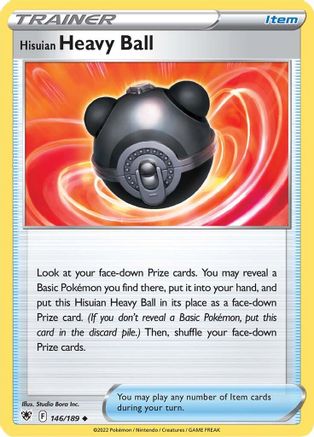 Hisuian Heavy Ball (146/189) - SAR  - Uncommon - Reverse Holofoil