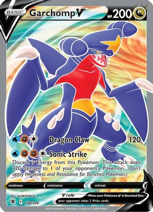 Garchomp V (Full Art) (178/189) - SAR  - Ultra Rare - Holofoil