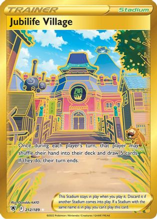 Jubilife Village (Secret) (212/189) - SAR  - Secret Rare - Holofoil