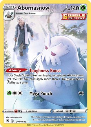 Abomasnow (TG01/TG30) - SARTG  - Ultra Rare - Holofoil