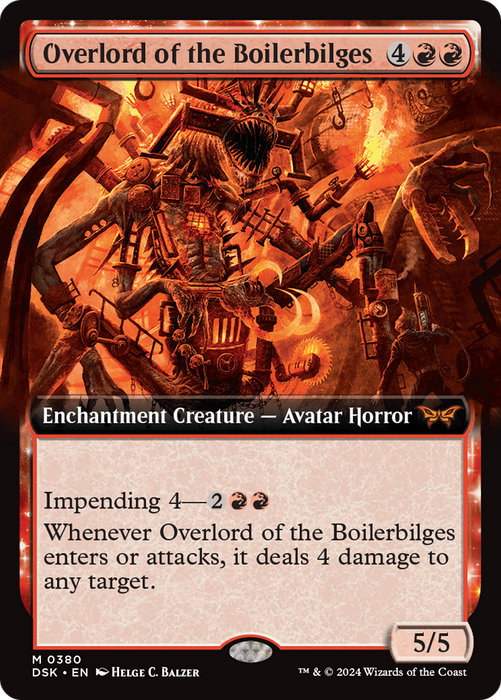 Overlord of the Boilerbilges (DSK-380) - mythic: (Extended Art, enchantment) - Foil