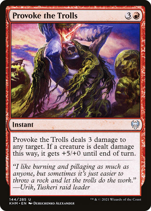 Provoke the Trolls (KHM-144) - uncommon - Foil