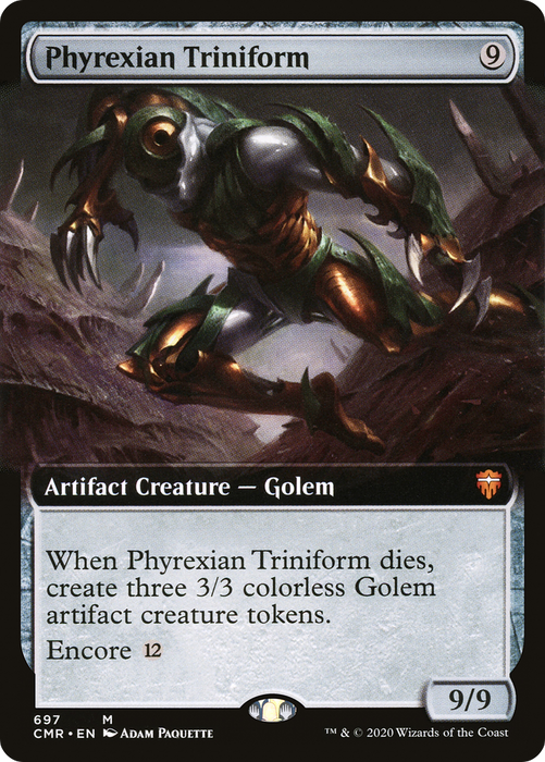 Phyrexian Triniform (CMR-697) - mythic: (Extended Art) - Foil