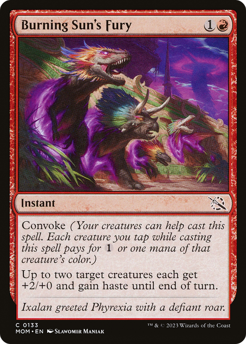 Burning Sun's Fury (MOM-133) - common