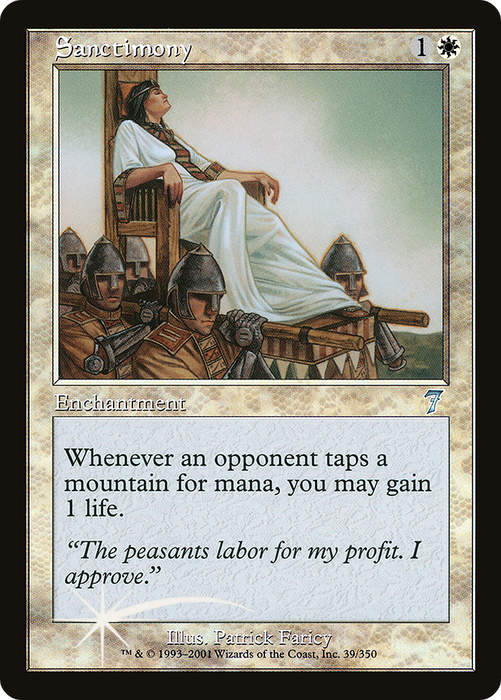 Sanctimony (7ED-39★) - uncommon - Foil