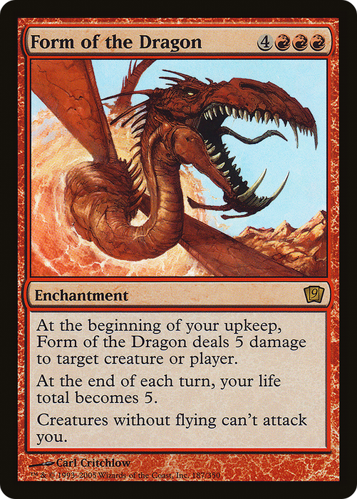 Form of the Dragon (9ED-187★) - rare - Foil