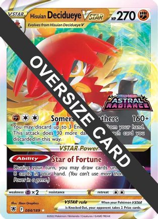 Hisuian Decidueye VSTAR (084/189) - JC  - Promo - Holofoil