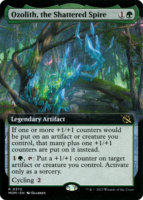 Ozolith, the Shattered Spire (MOM-372) - rare: (Extended Art) - Foil