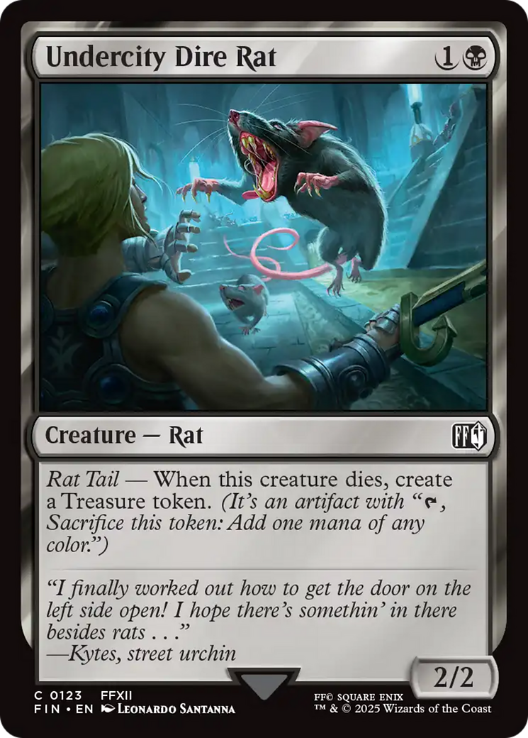 Undercity Dire Rat (FIN-123) - common - Foil