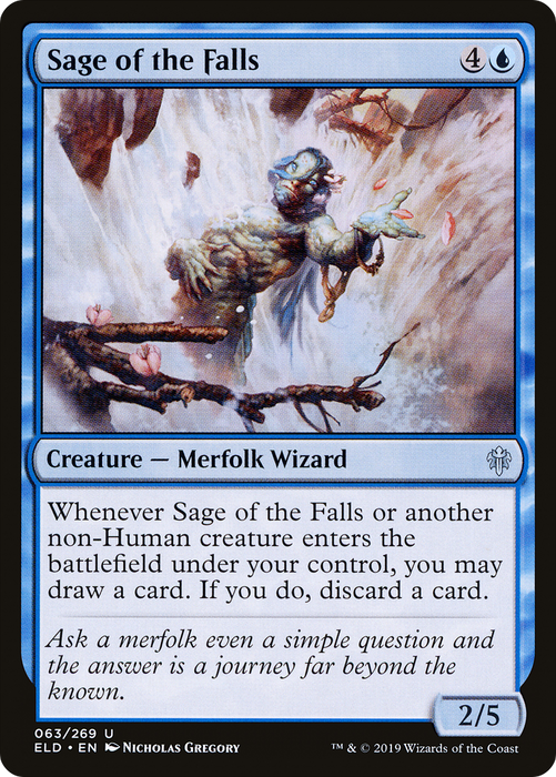 Sage of the Falls (ELD-063) - uncommon - Foil