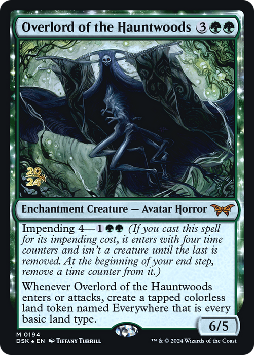 Overlord of the Hauntwoods (PRE-194S) - mythic: (enchantment) - Foil