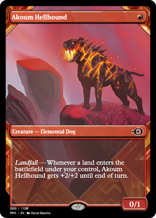Akoum Hellhound (PRM-83690) - common - Foil