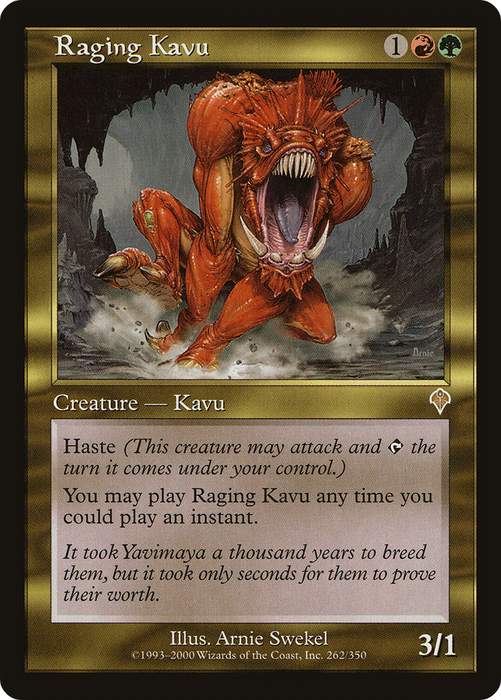 Raging Kavu (INV-262) - rare