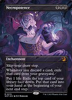 Necropotence (WOT-074) - mythic (Borderless) - Foil