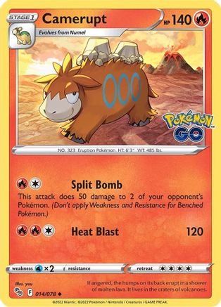 Camerupt (014/078) - PG  - Uncommon