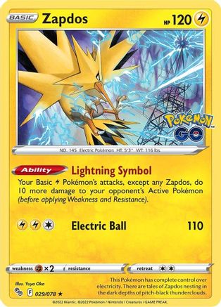 Zapdos (029/078) - PG  - Holo Rare - Holofoil