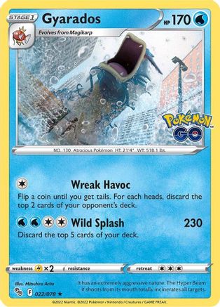 Gyarados (022/078) - PG  - Holo Rare - Reverse Holofoil