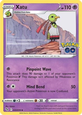 Xatu (033/078) - PG  - Uncommon - Reverse Holofoil