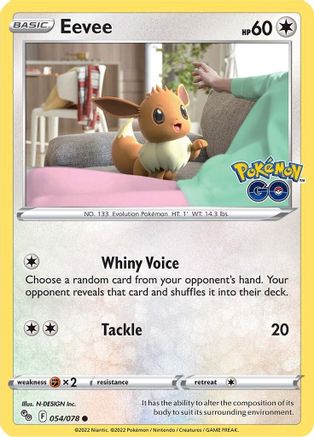Eevee (054/078) - PG  - Common - Reverse Holofoil