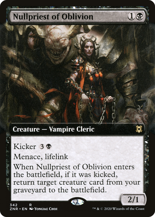 Nullpriest of Oblivion (ZNR-342) - rare: (Extended Art)