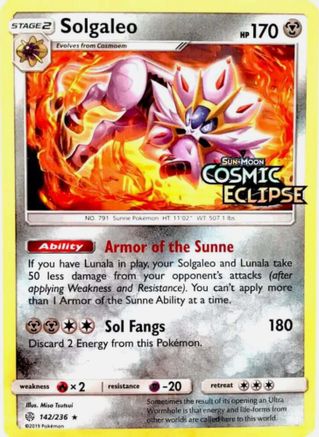 Solgaleo (142/236) - MCP  - Promo - Holofoil