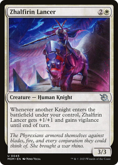 Zhalfirin Lancer (MOM-045) - uncommon - Foil