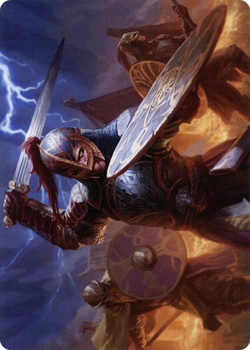 Beskir Shieldmate // Beskir Shieldmate (AKHM-001) - common (Borderless) - Foil