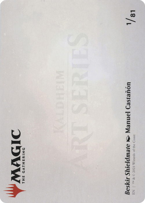Beskir Shieldmate // Beskir Shieldmate (AKHM-001) - common (Borderless) - Foil