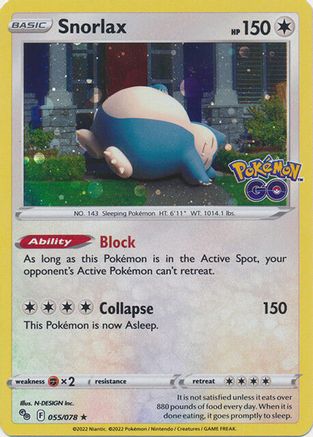 Snorlax (055/078) - MCP  - Promo - Holofoil