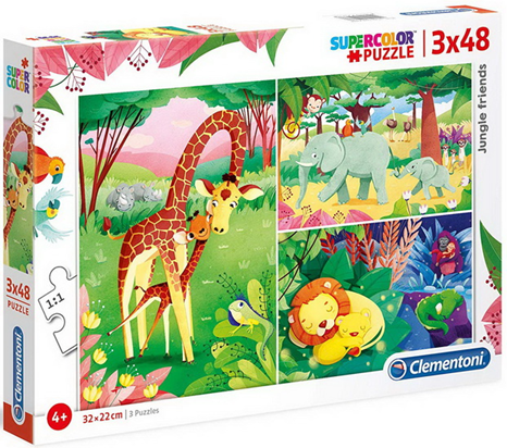 Les Amis de la Jungle (3 x 48 pièces)