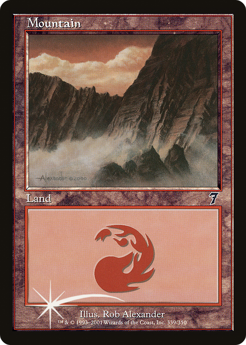 Mountain (7ED-339★) - common - Foil