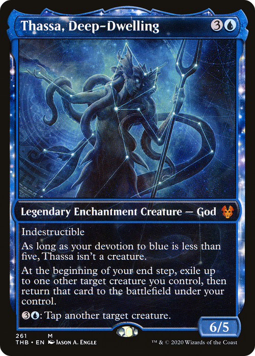 Thassa, Deep-Dwelling (THB-261) - mythic: (enchantment, Showcase) - Foil