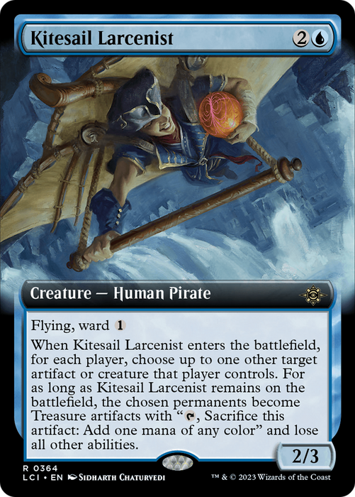 Kitesail Larcenist (LCI-364) - rare: (Extended Art) - Foil