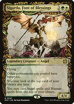 Sigarda, Font of Blessings (MAT-097) - rare: (Showcase) - Foil