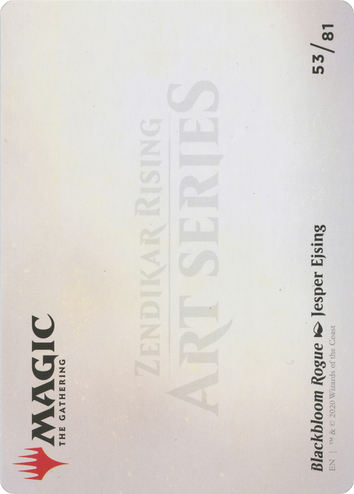 Blackbloom Rogue // Blackbloom Rogue (AZNR-053) - common (Borderless) - Foil