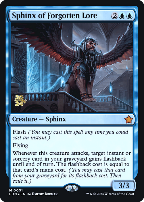 Sphinx of Forgotten Lore (PRE-51S) - mythic - Foil
