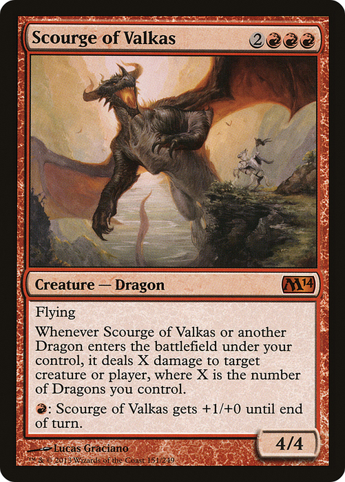 Scourge of Valkas (M14-151) - mythic - Foil